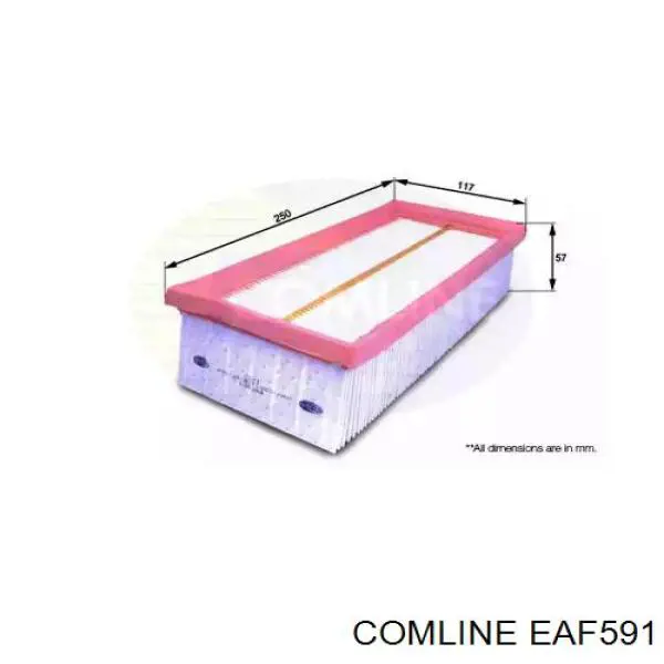 EAF591 Comline filtro de ar