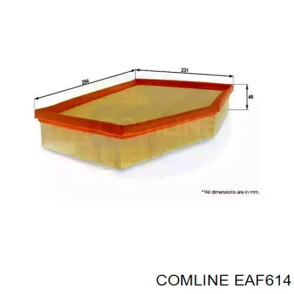 EAF614 Comline filtro de ar