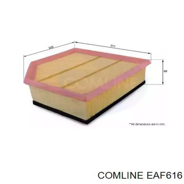 EAF616 Comline воздушный фильтр