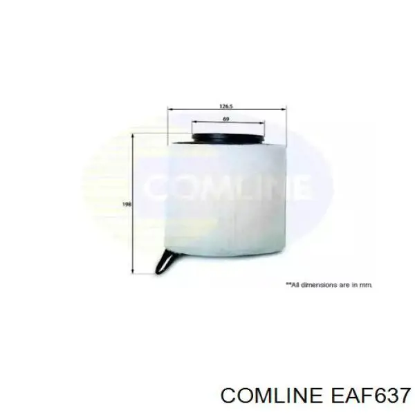 EAF637 Comline воздушный фильтр
