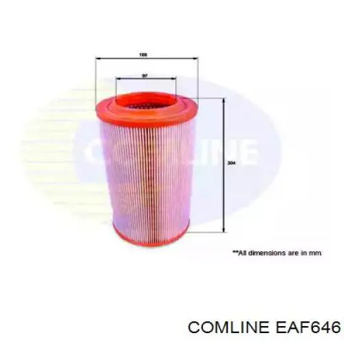 Фильтр воздушный Comline EAF646