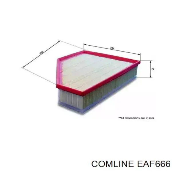 EAF666 Comline filtro de ar