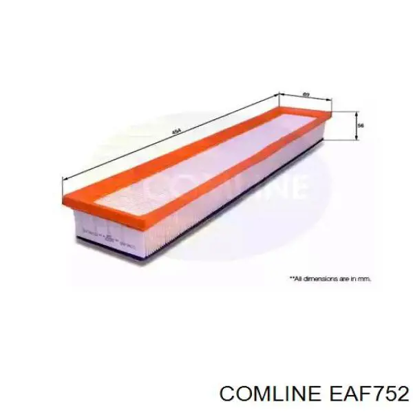 Воздушный фильтр EAF752 Comline