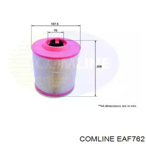 EAF762 Comline воздушный фильтр