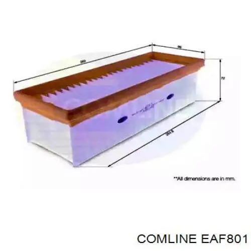 EAF801 Comline filtro de ar