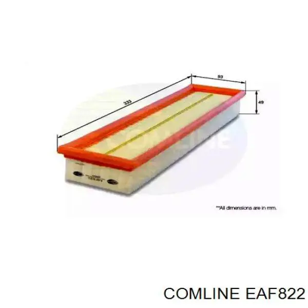 EAF822 Comline воздушный фильтр
