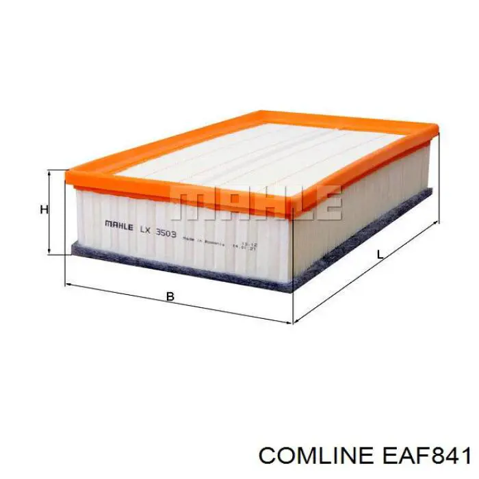 Filtro de aire de motor EAF841 Comline