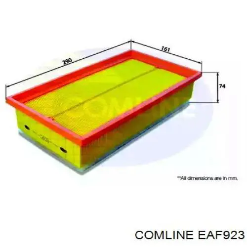 EAF923 Comline filtro de ar