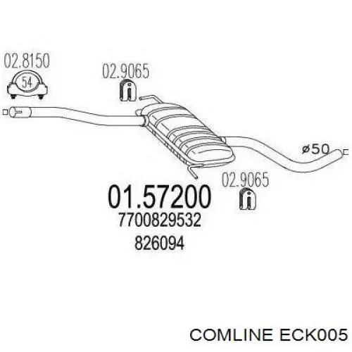 Kit de embrague (3 partes) ECK005 Comline