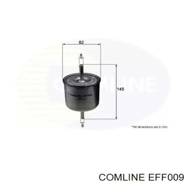 EFF009 Comline filtro de combustível