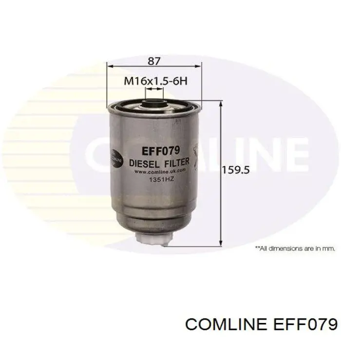 Filtro combustible EFF079 Comline