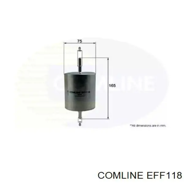 EFF118 Comline Фильтр топлива