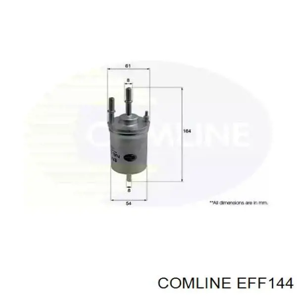 EFF144 Comline filtro de combustível