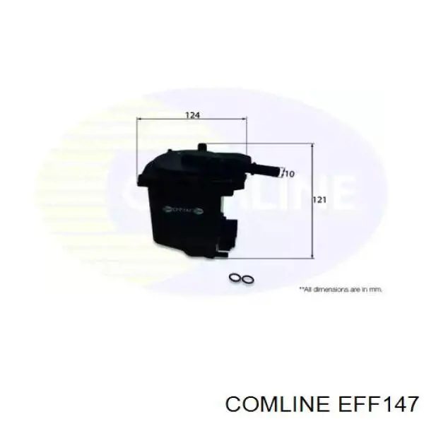 Filtro combustible EFF147 Comline