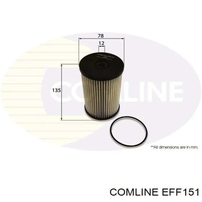 Filtro combustible EFF151 Comline