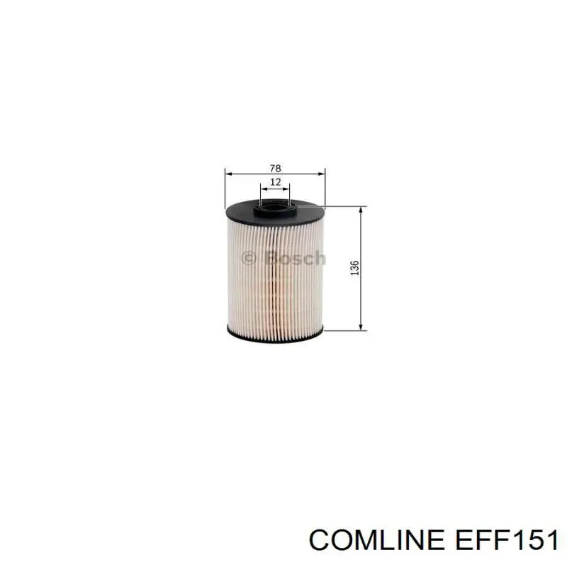 Фильтр тонкой очистки топлива Comline EFF151 цена, от 15.20 USD
