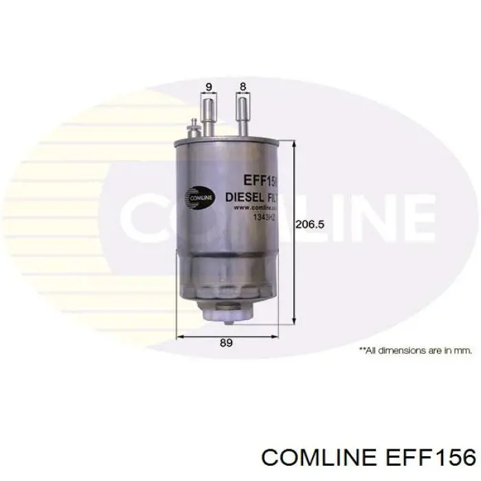 EFF156 Comline filtro de combustível