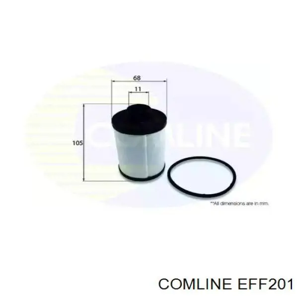 EFF201 Comline filtro de combustível