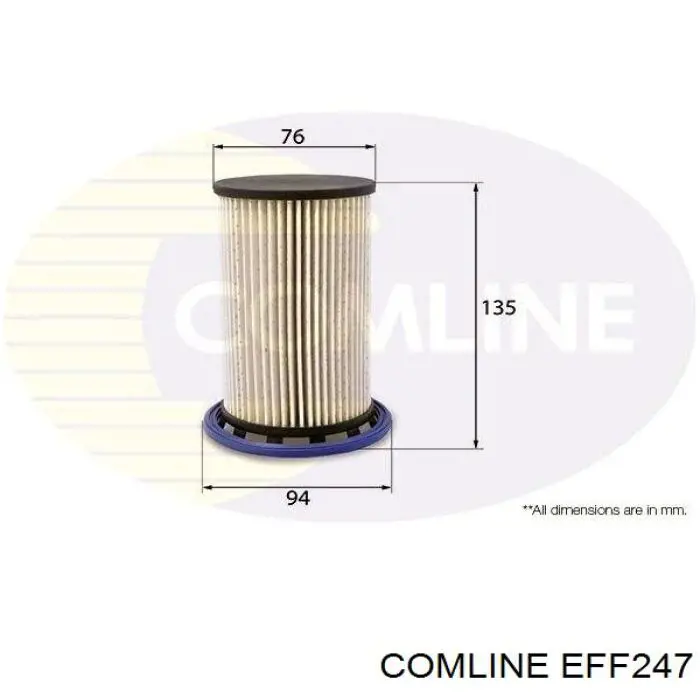 Filtro combustible EFF247 Comline