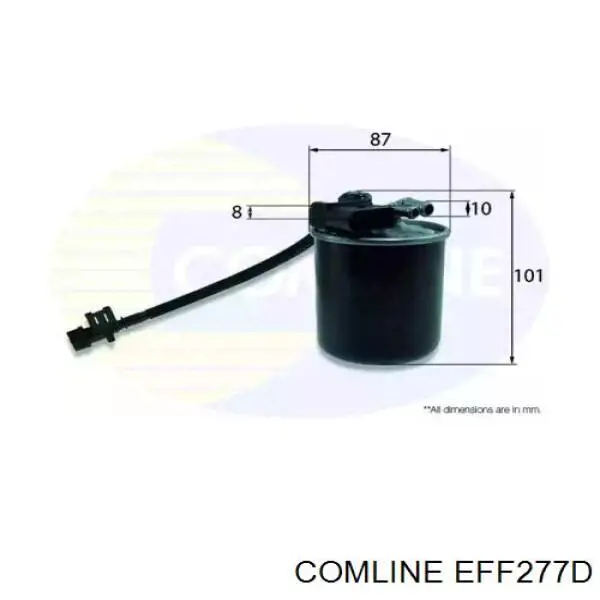 EFF277D Comline filtro de combustível