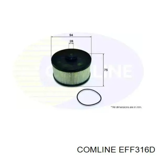 Топливный фильтр EFF316D Comline