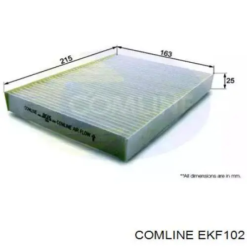 Фильтр салона EKF102 Comline