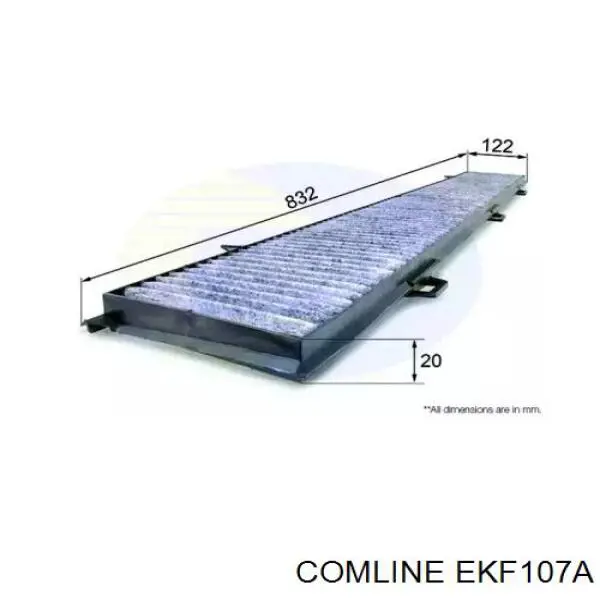 EKF107A Comline filtro de salão