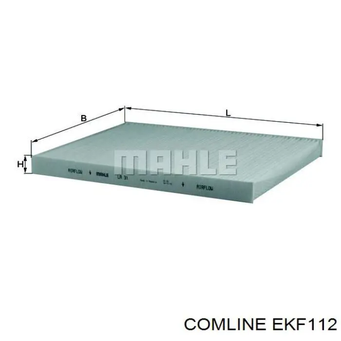Купить EKF112 Comline Фильтр салона угольный