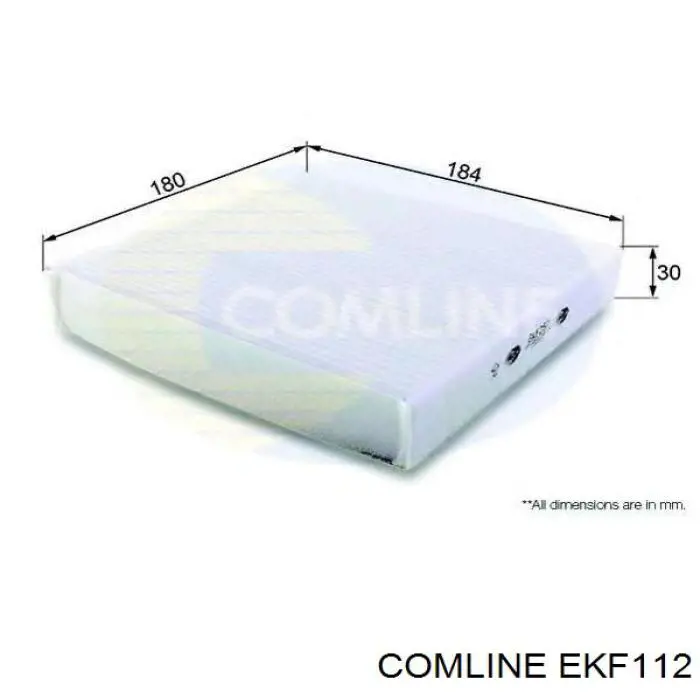 Фильтр воздушный отопителя Comline EKF112 цена, от 3.89 USD