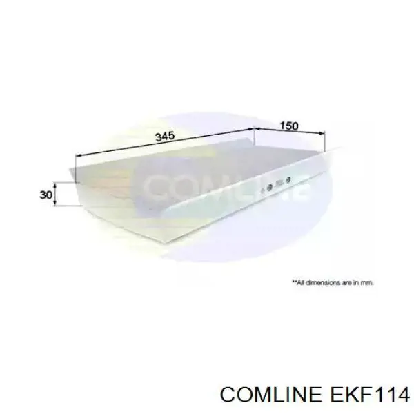 Фильтр салона EKF114 Comline