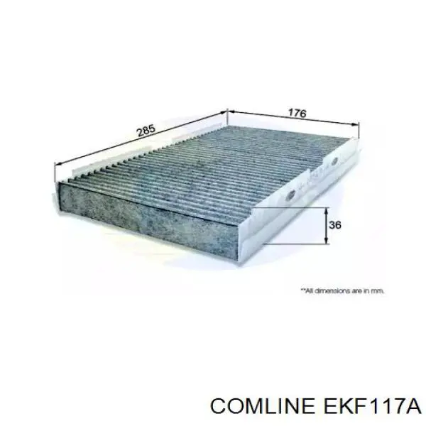 Фильтр салона EKF117A Comline