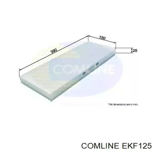 Фильтр салона EKF125 Comline