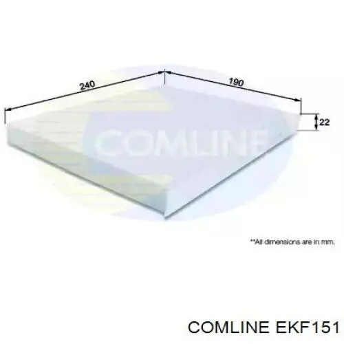 Фильтр салона EKF151 Comline