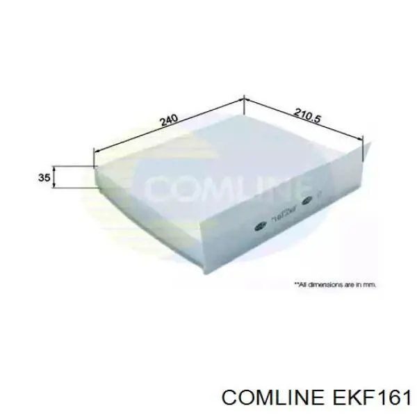EKF161 Comline фильтр салона