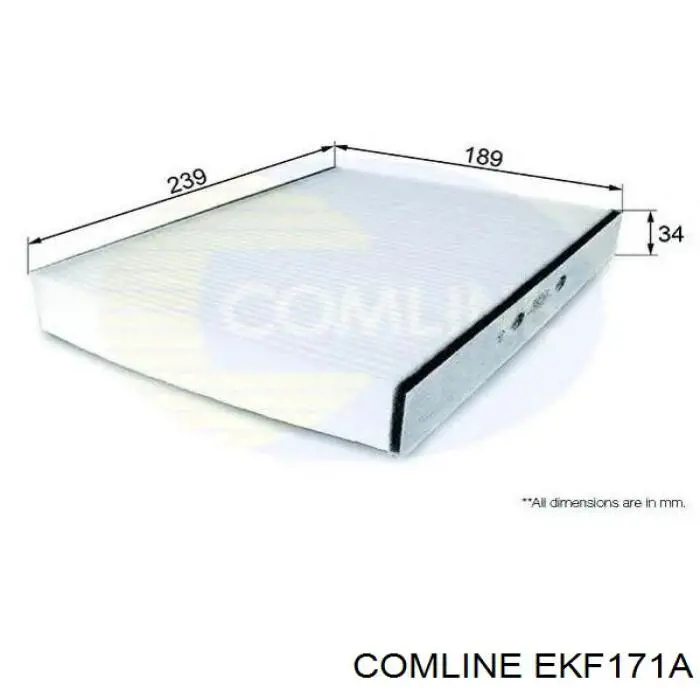Фильтр салона EKF171A Comline