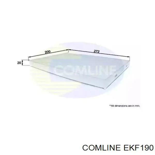 Фильтр салона EKF190 Comline