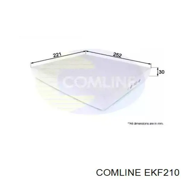 EKF210 Comline filtro de salão