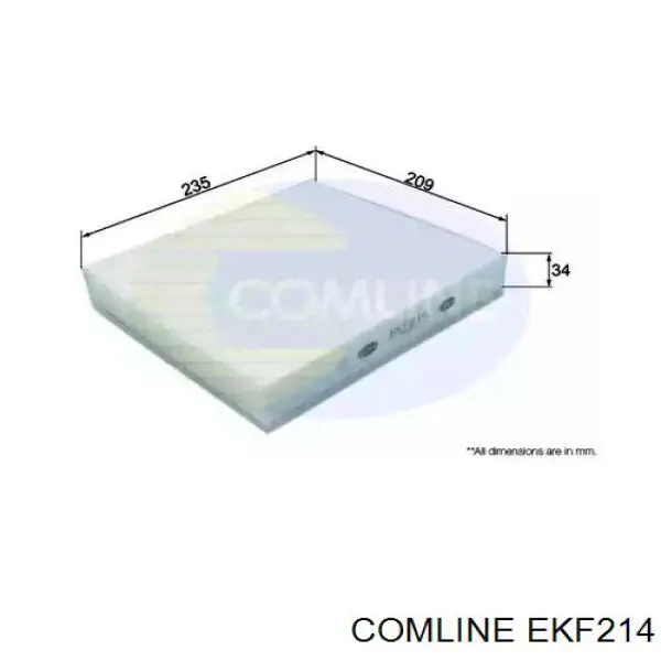 Фильтр салона EKF214 Comline