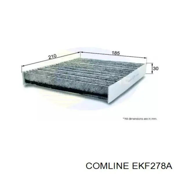 Фильтр салона EKF278A Comline