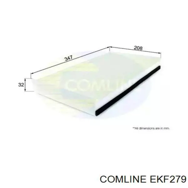 Фильтр салона EKF279 Comline