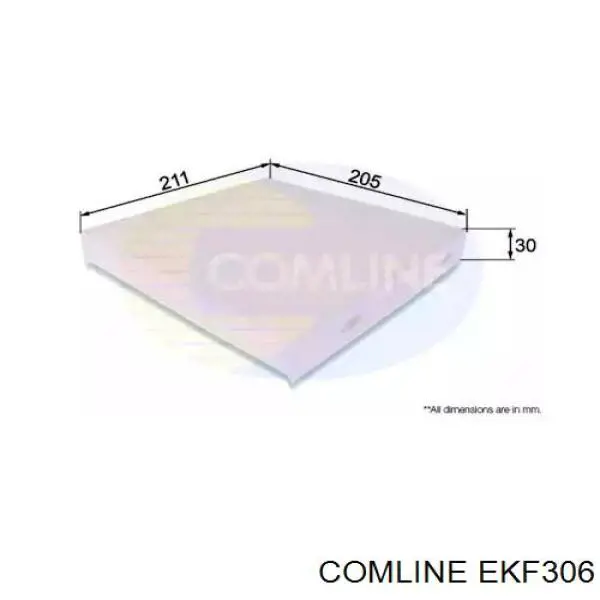 EKF306 Comline фильтр салона