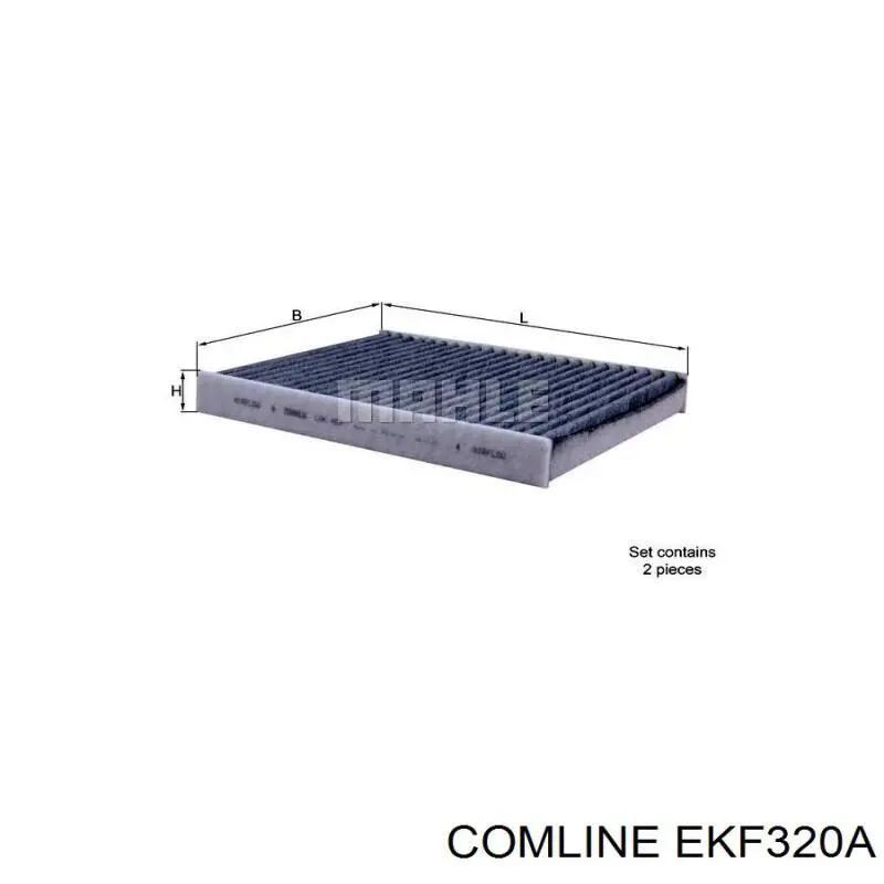 Купить EKF320A Comline Фильтр салона угольный