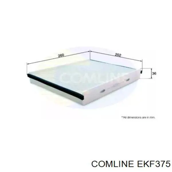 EKF375 Comline filtro de salão