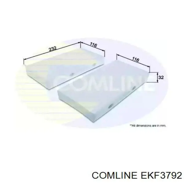 Фильтр салона EKF3792 Comline