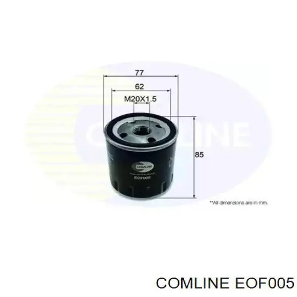 Фильтр масла Comline EOF005