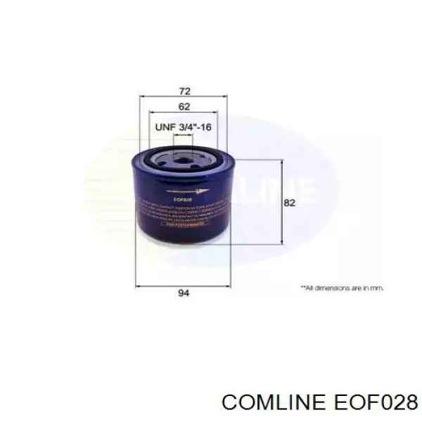 EOF028 Comline масляный фильтр