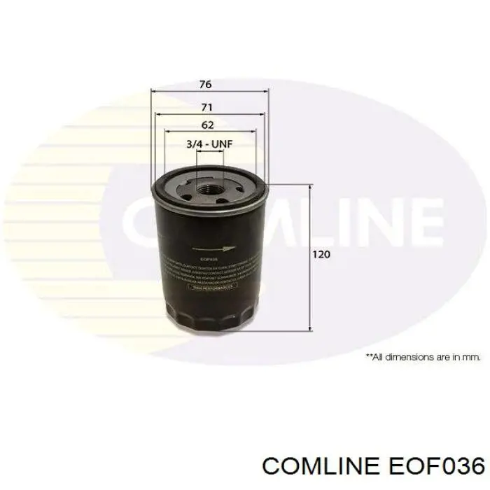 EOF036 Comline масляный фильтр