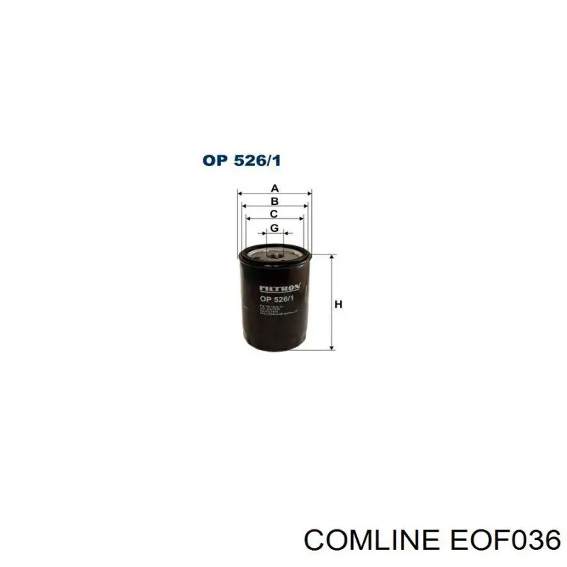 EOF036 Comline Масляный фильтр двигателя