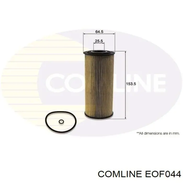 Filtro de aceite EOF044 Comline