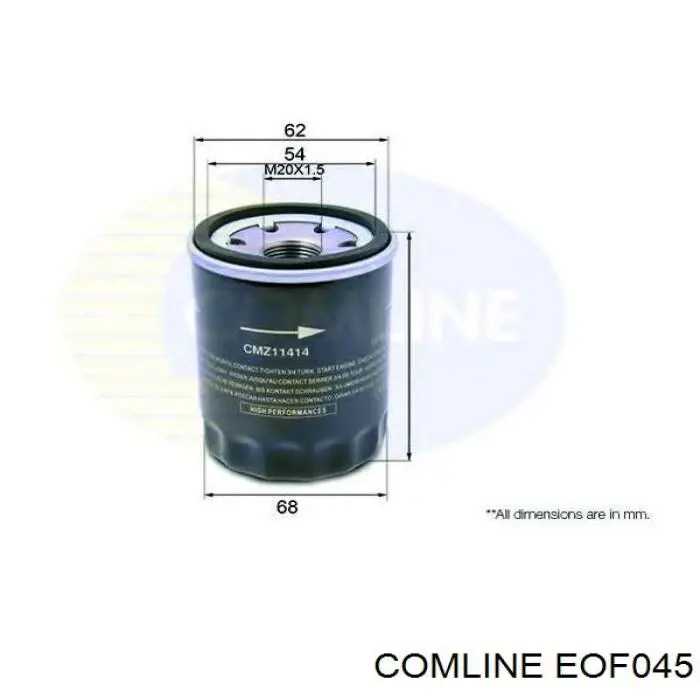 Фильтр масла Comline EOF045